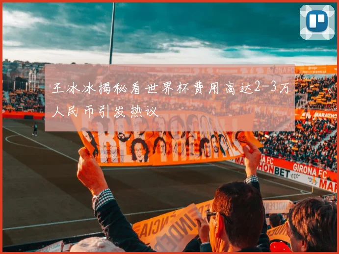 王冰冰揭秘看世界杯费用高达2-3万人民币引发热议